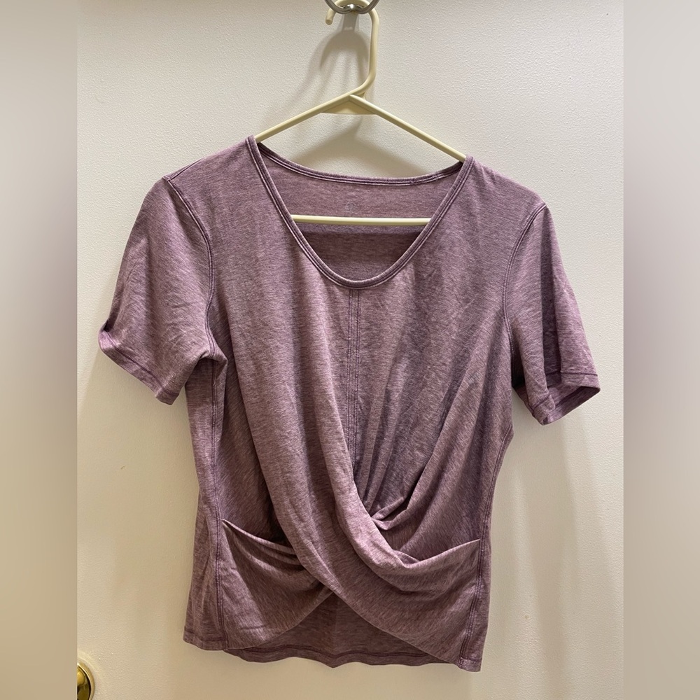 Lavender Twist Front Women Top